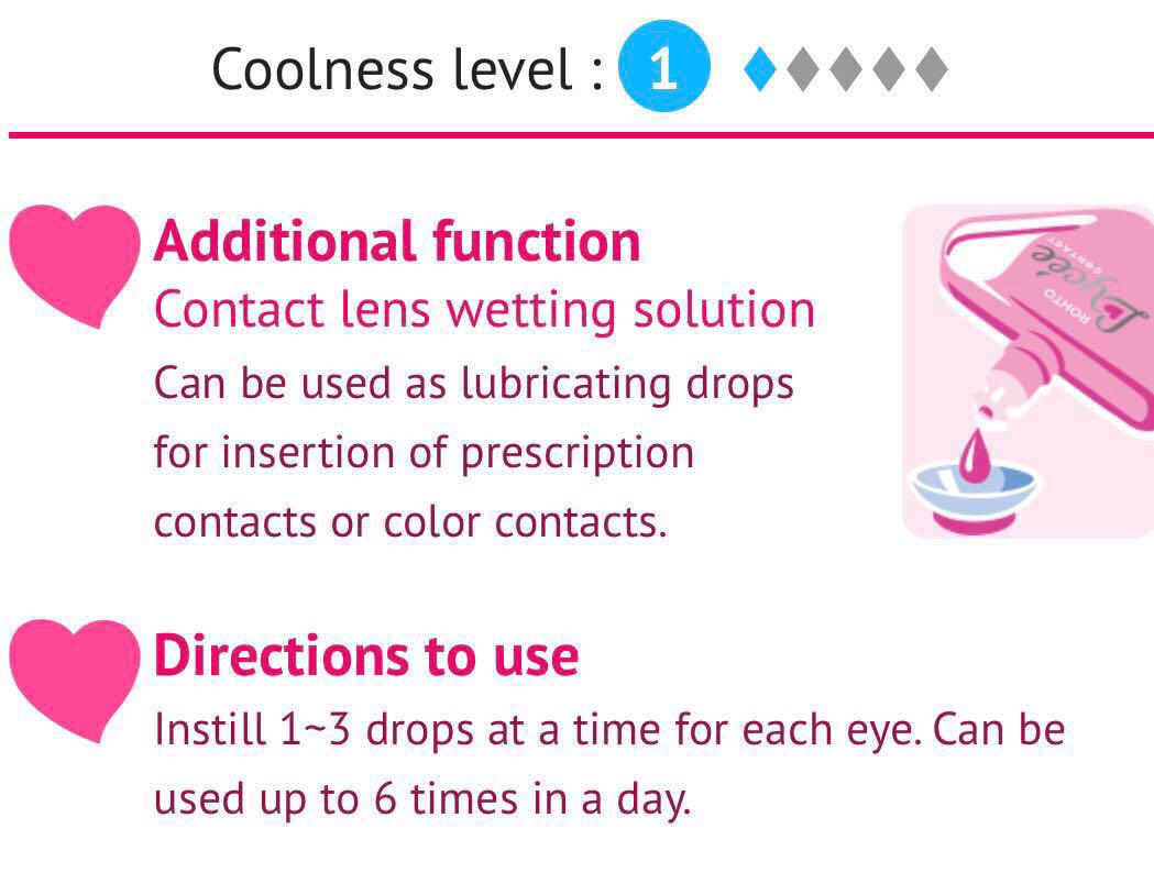 Rohto Lychee Contact Lens Eye Drop, Beauty & Personal Care, Face, Face