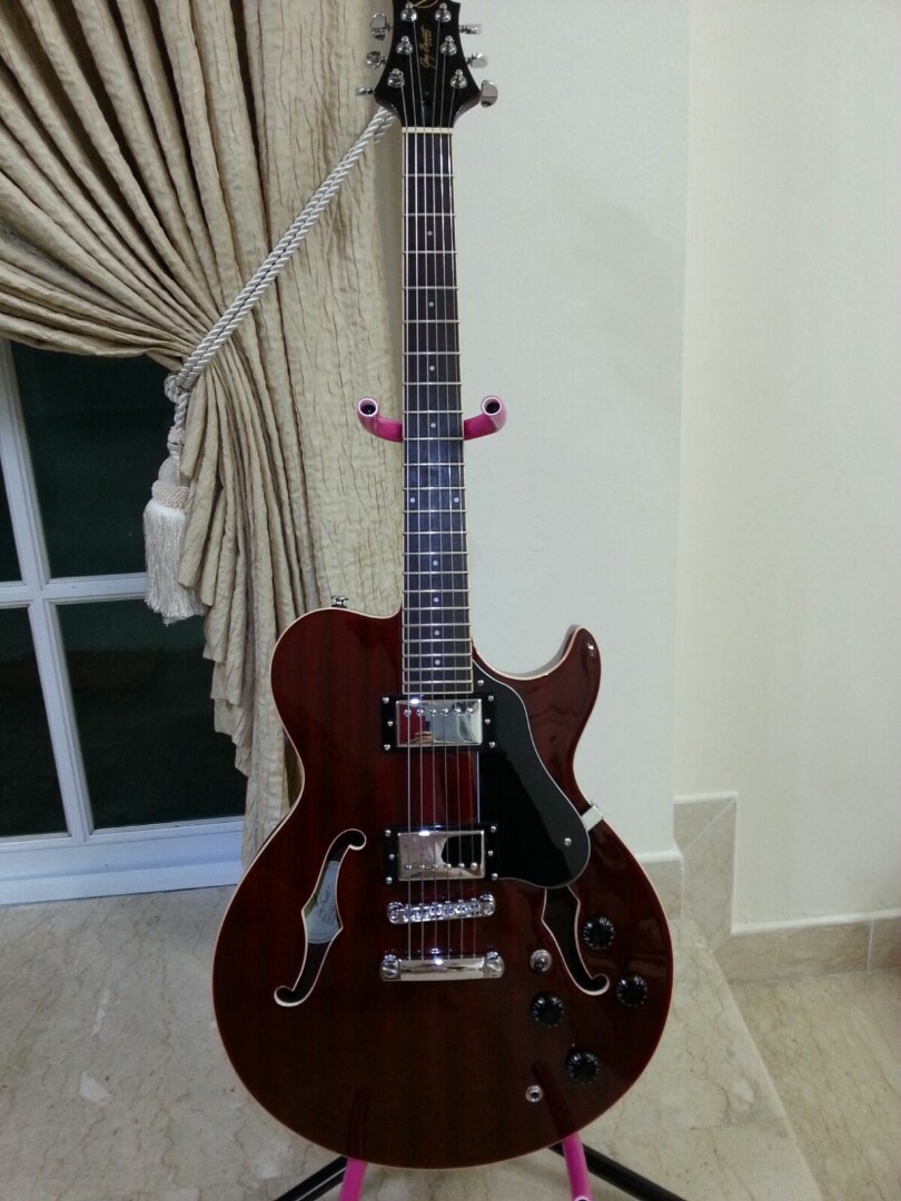 Greg bennett hollow store body guitar