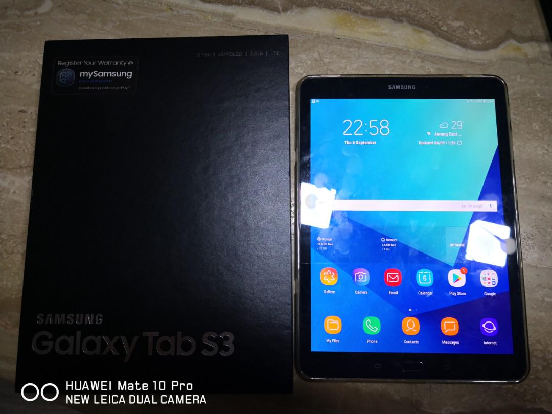 Samsung Galaxy Tab S3 Lte Mobile Phones Tablets Tablets On Carousell