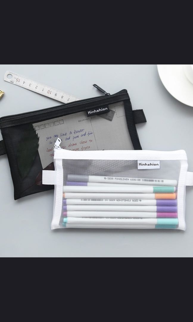 see through pencil case