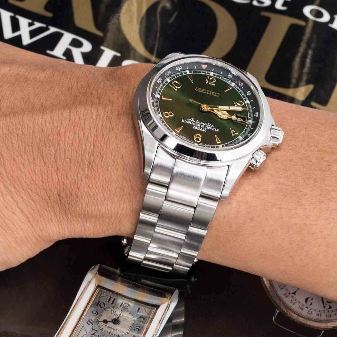 Sold out *** Seiko Alpinist SARB017 JDM Watch, with strapcode metal strap  oyster bracelet, Mobile Phones & Gadgets, Wearables & Smart Watches on  Carousell