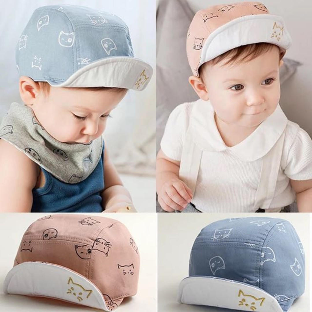 Stock Bestseller Korean Cute Cat Baby Boy Cap Sun Hat