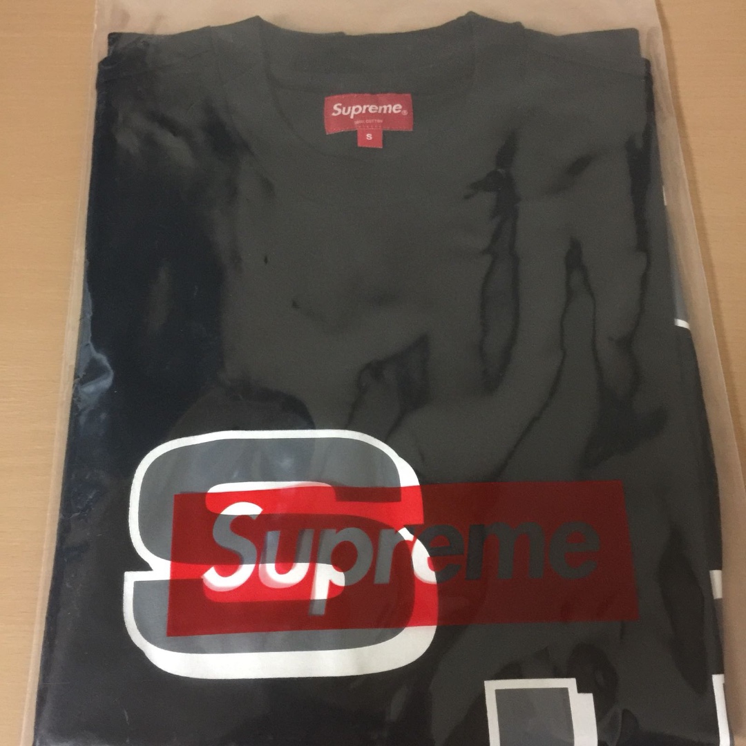 supreme stagger tee black