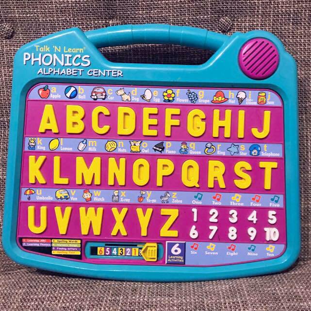 alphabet learning center toy