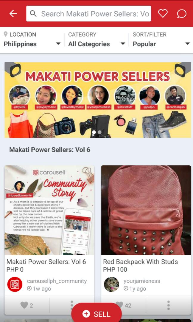 Thanks Carousell PH! (Category: Community) located in Makati City. Submitted by carlosng07 (Listing ID 188696978, Image 1). Description: .