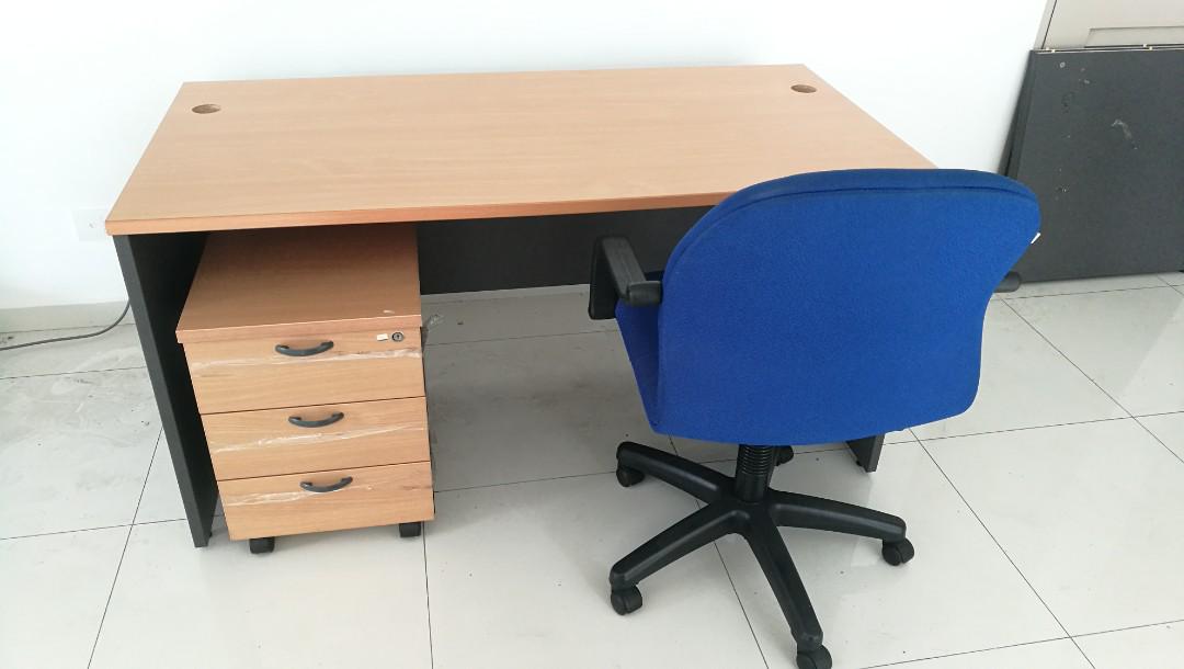 Used Office Tables, Office Chairs, Pedestal Drawer, Furniture & Home Living, Furniture, Tables