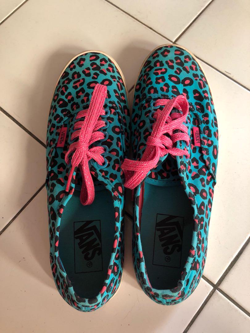 turquoise vans lo pro