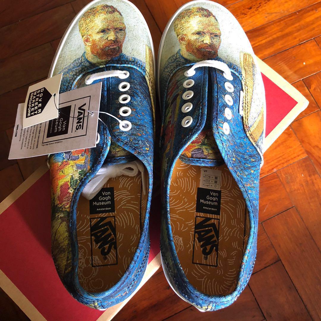 Vans Vincent Van Gogh Self Portrait Men s Fashion Footwear Sneakers on Carousell