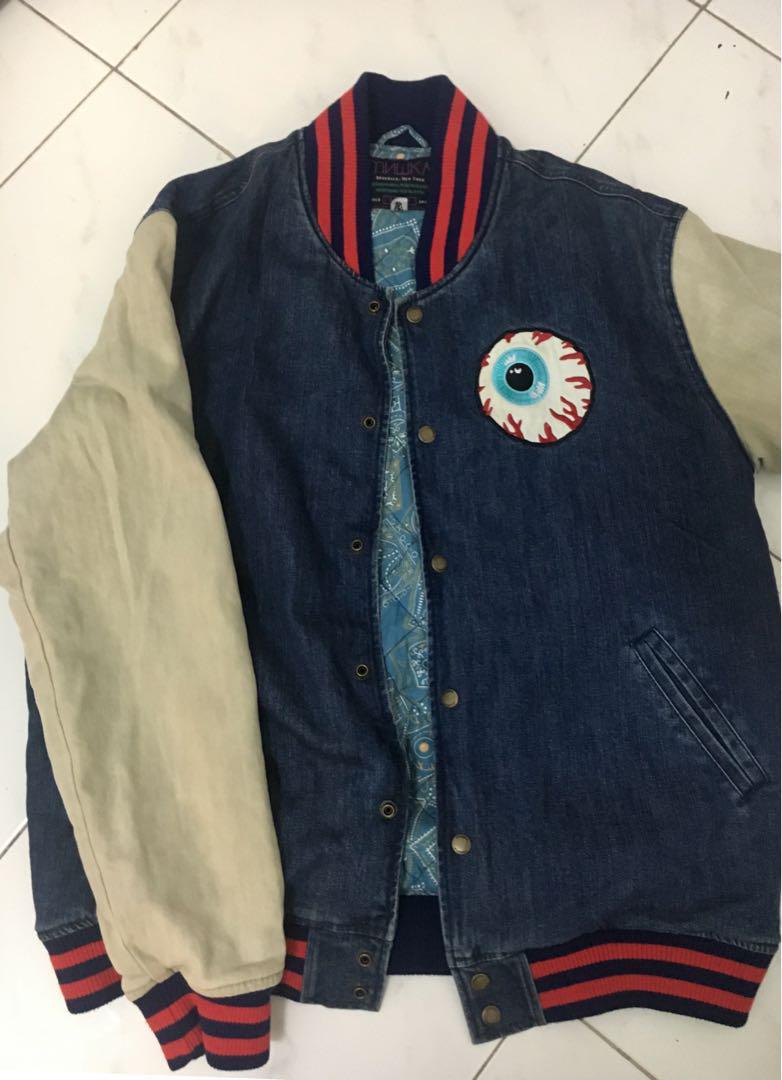 Varsity Jacket (Category: Coats, Jackets and Outerwear) located in Sungai Udang. Submitted by basemnt (Listing ID 183348065, Image 1). Description: selling this because wrong sizing for me and Malaysia is too hot..put in closet for too long!color in good condition,no color degrade.