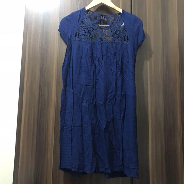 royal blue dress zara