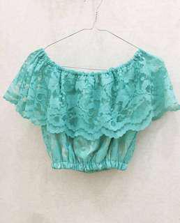 Sabrina top crop tosca 