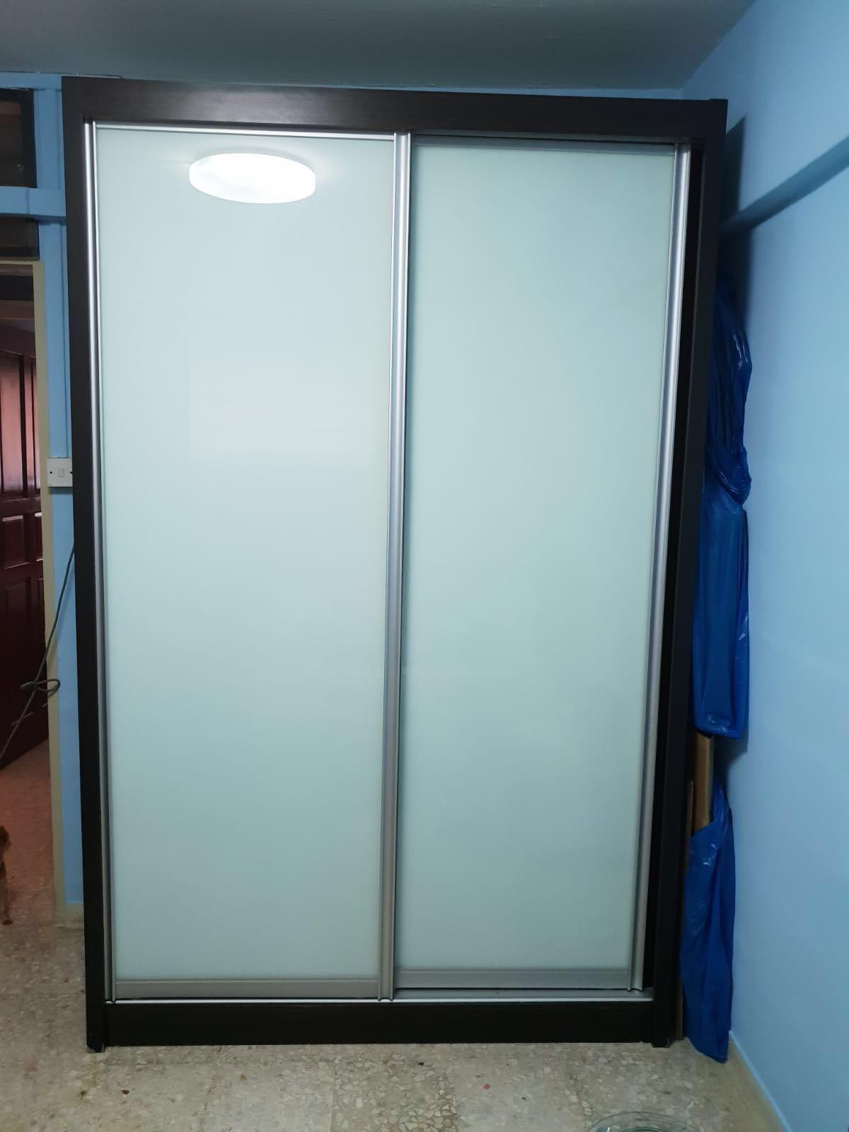 2 Sliding Door Wardrobe Furniture Shelves Drawers On Carousell