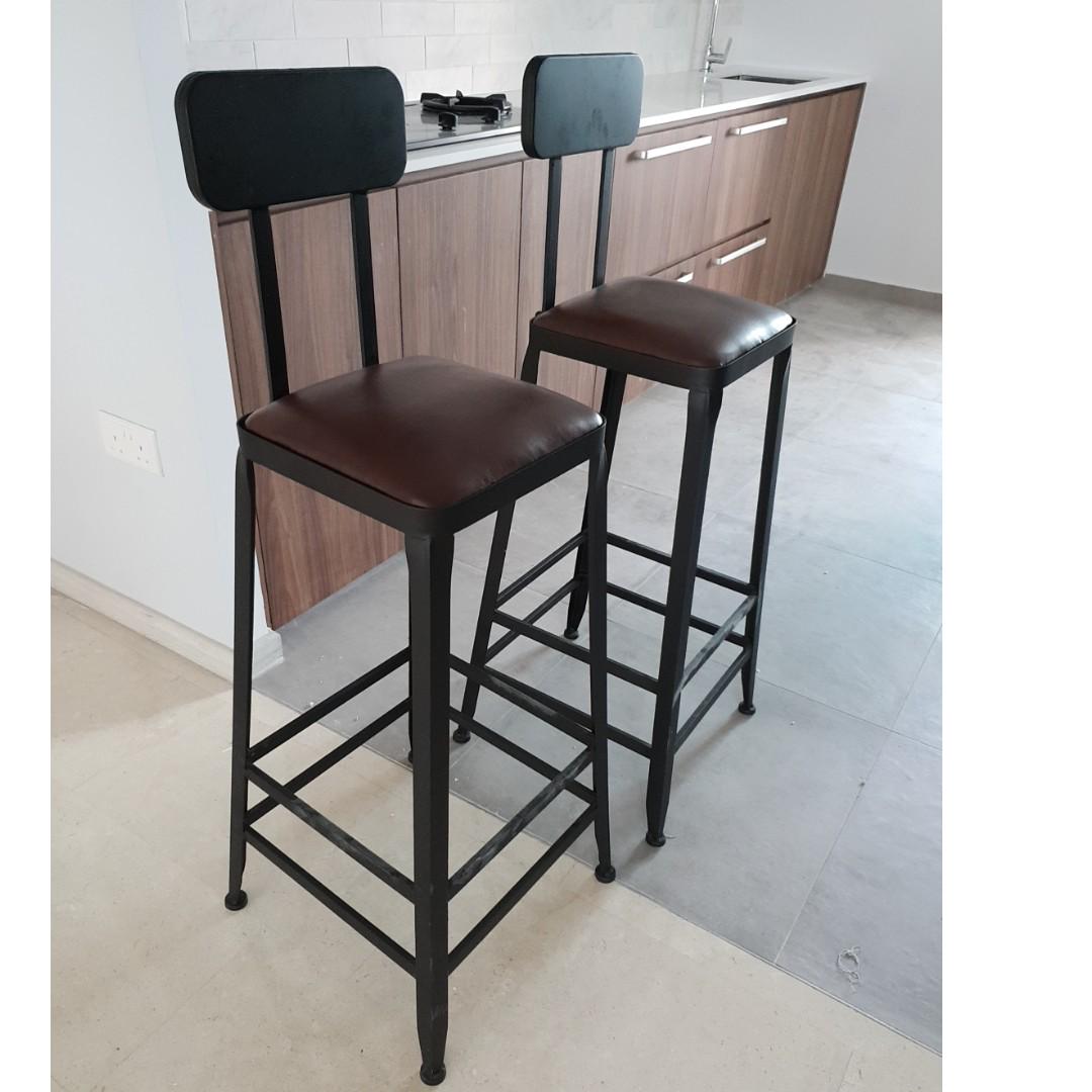 American Loft Starbucks high bar chair 75cm(H) + back rest, Furniture