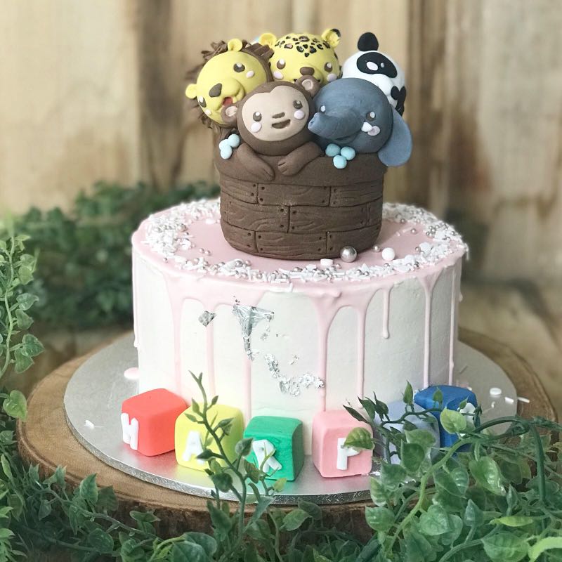 Animal Themed Cake 1st Birthday Cake Kids Birthday Cake Free