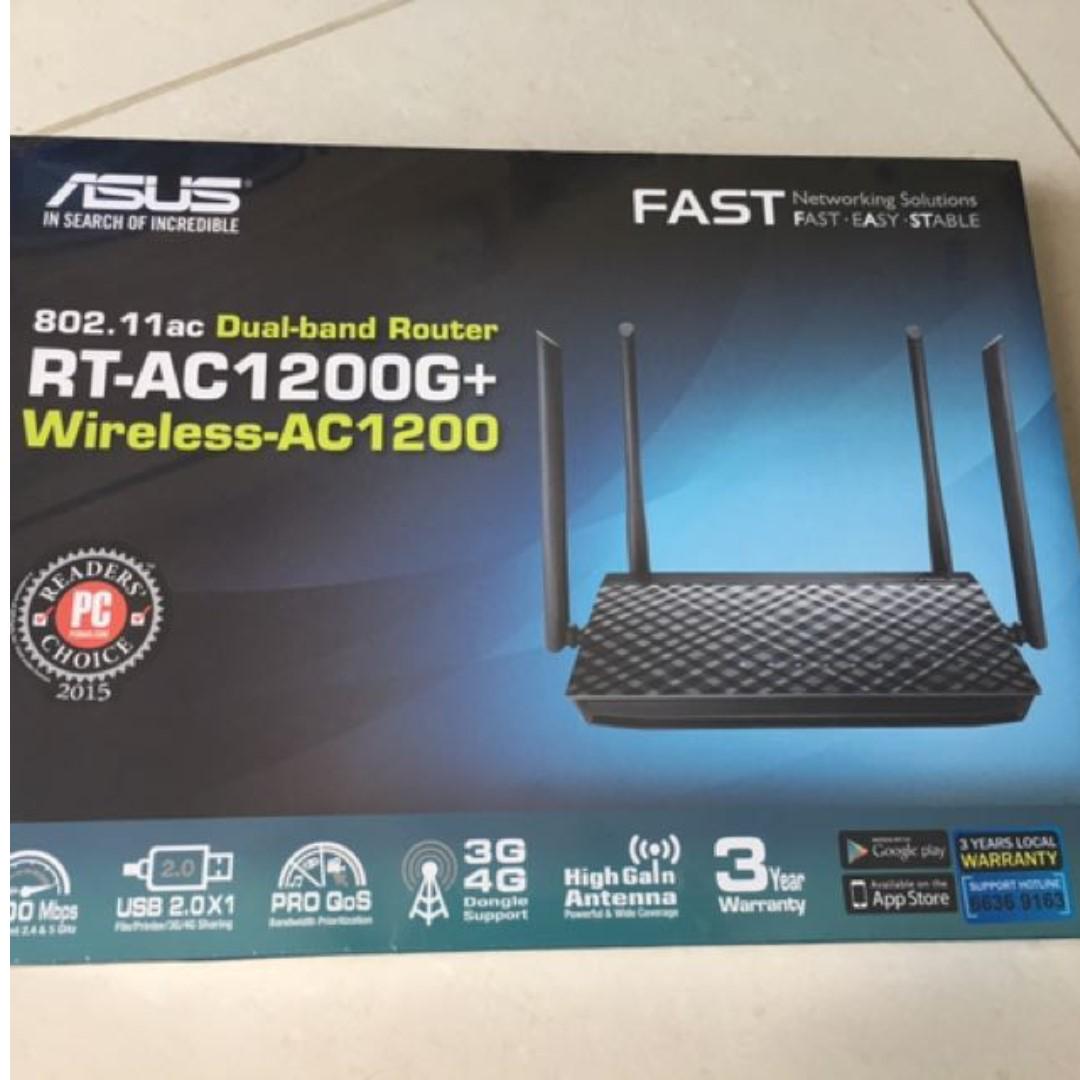 ASUS RTAC1200 dualband Gigabit dualband wireless 1167M ASUS Wireless