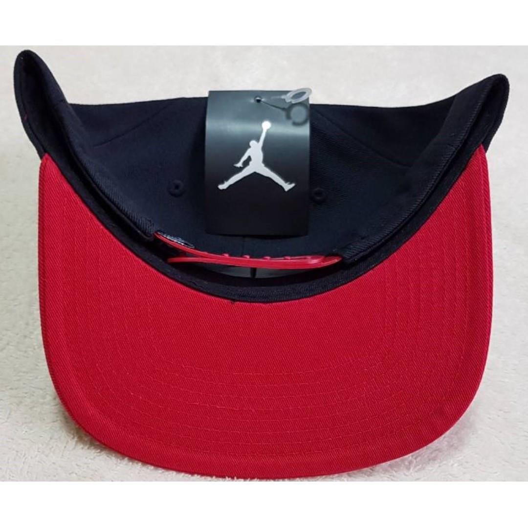 Authentic Jordan Dunk From Above Snapback Cap 724897 Red Black Adult ...