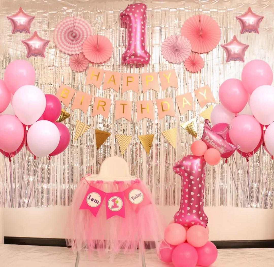 Baby Full Month 1 Month Celebration Party Set Decor Hobbies Toys Stationery Craft Occasions Party Supplies On Carousell