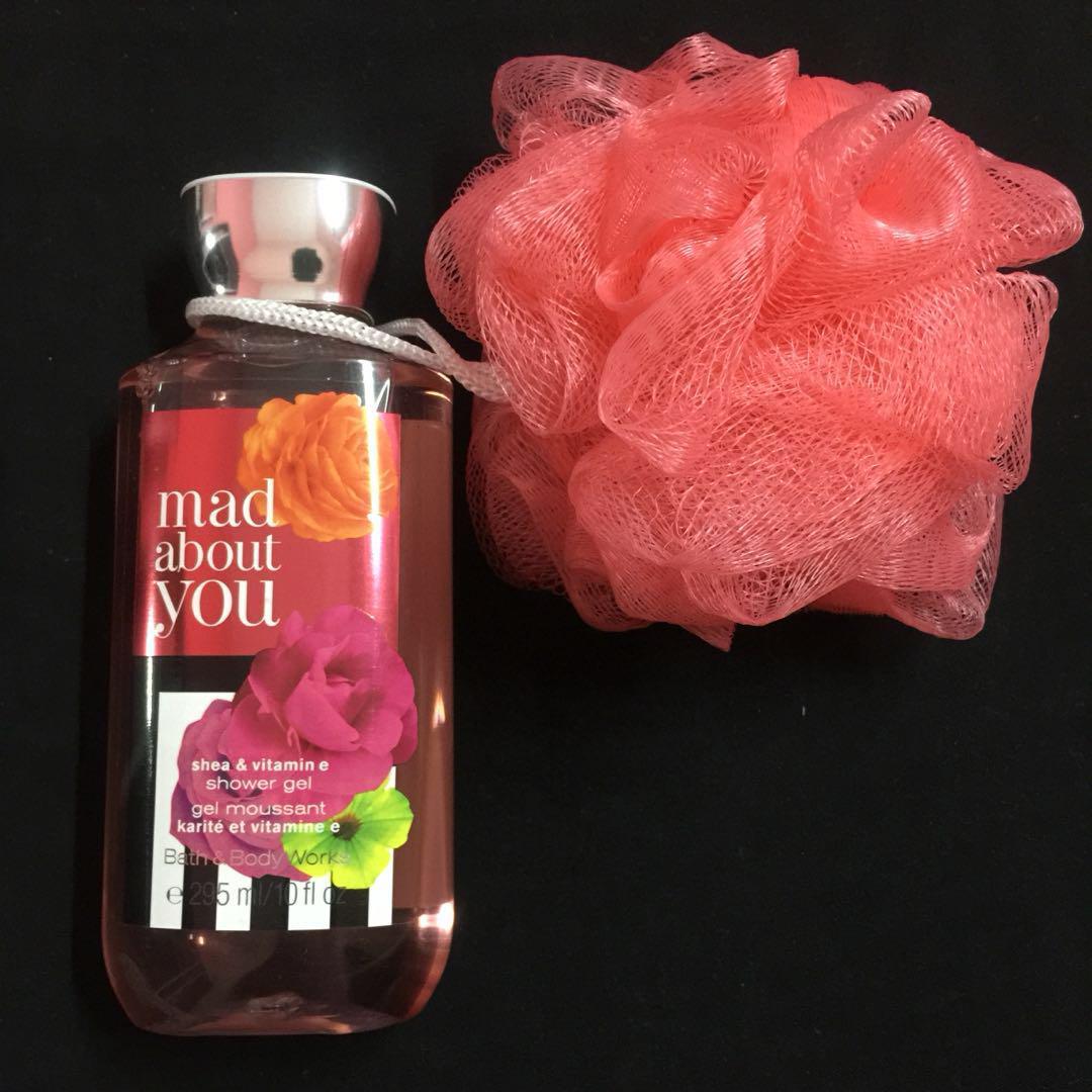 Bath Body Works Mad About You Shower Gel Foc Loofah