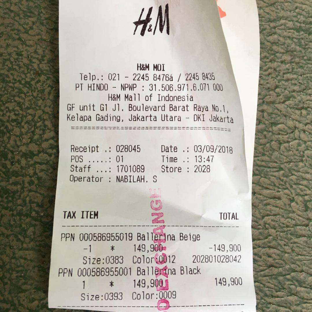 Ballerine discount h&m 2018