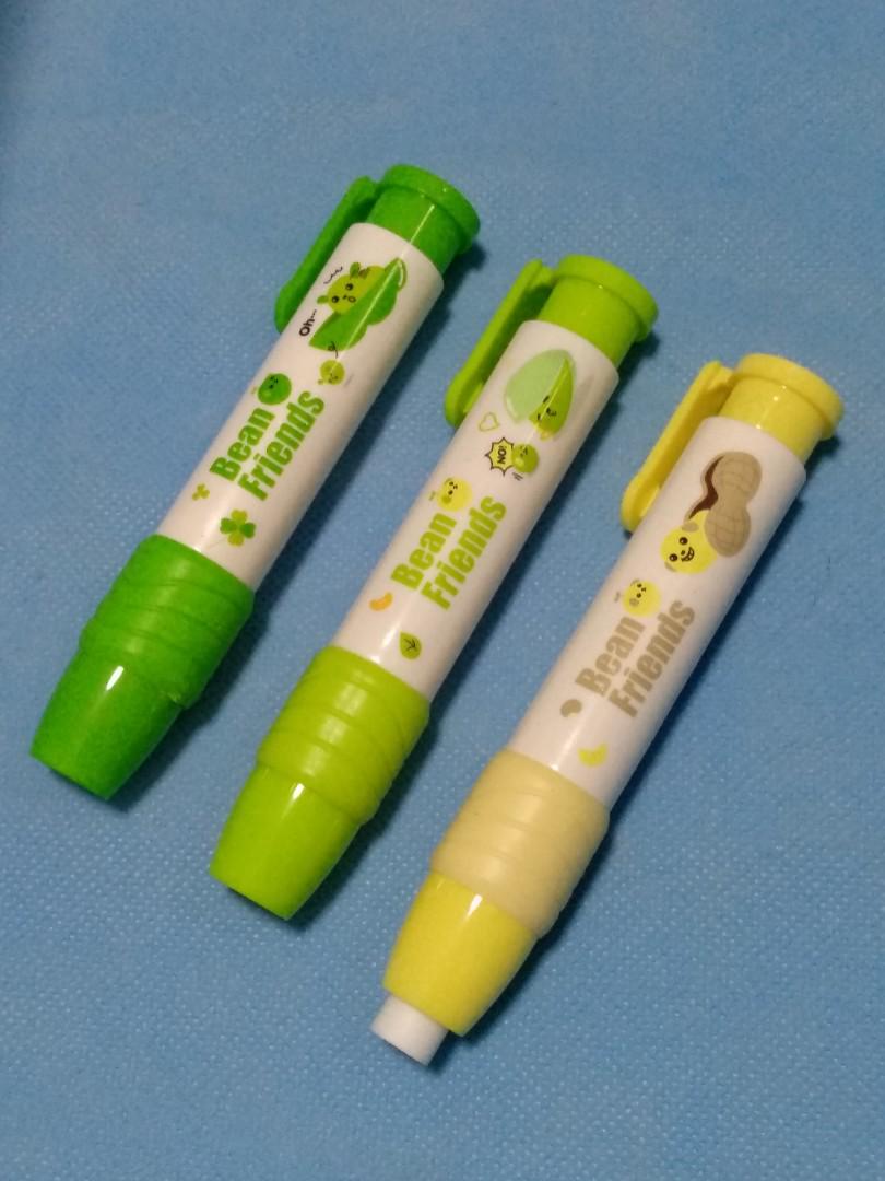 Bn Bean Friends Mechanical Pencil Push Out Type Refillable Eraser