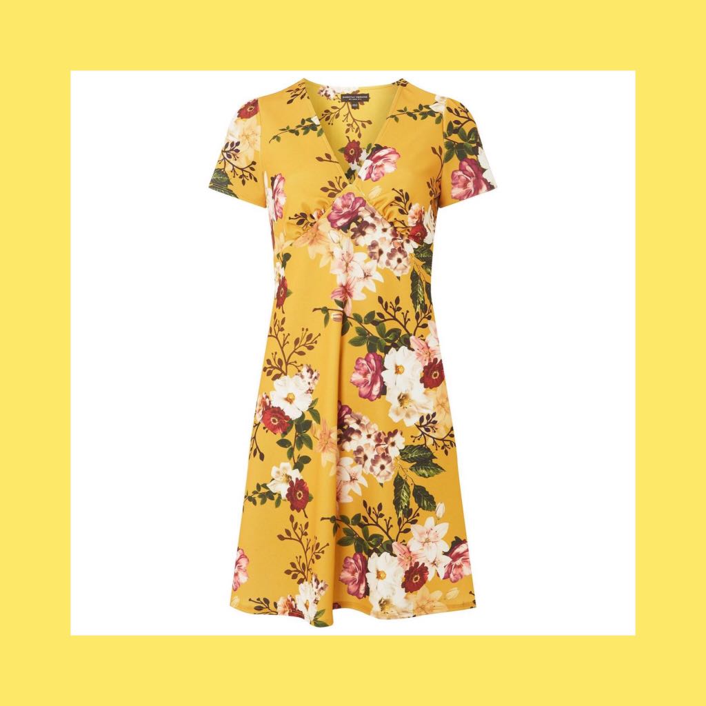 BNWT Dorothy Perkins Yellow Floral 
