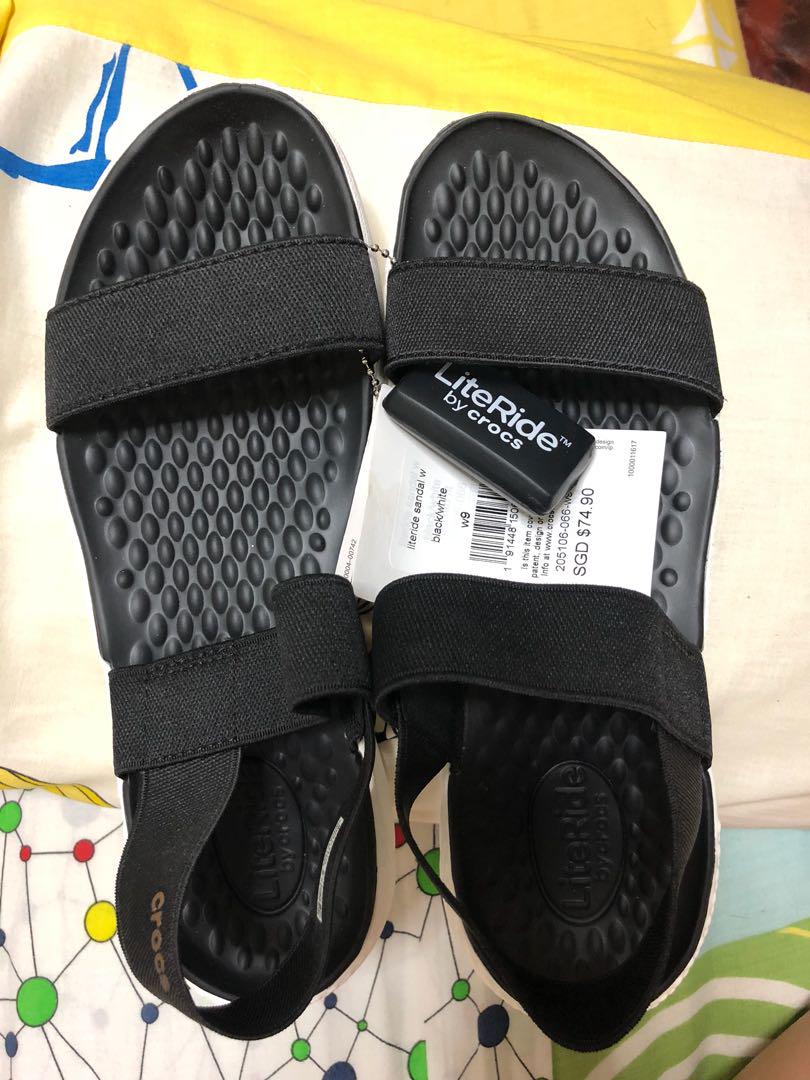 crocs literide sandal black