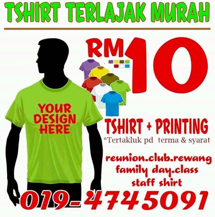 Printing tshirt murah 2025