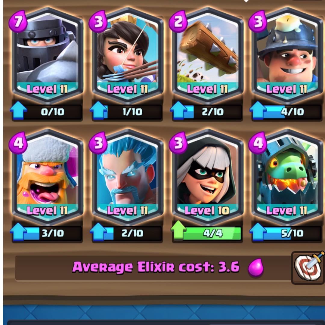 Clash Royale account with all legendary 