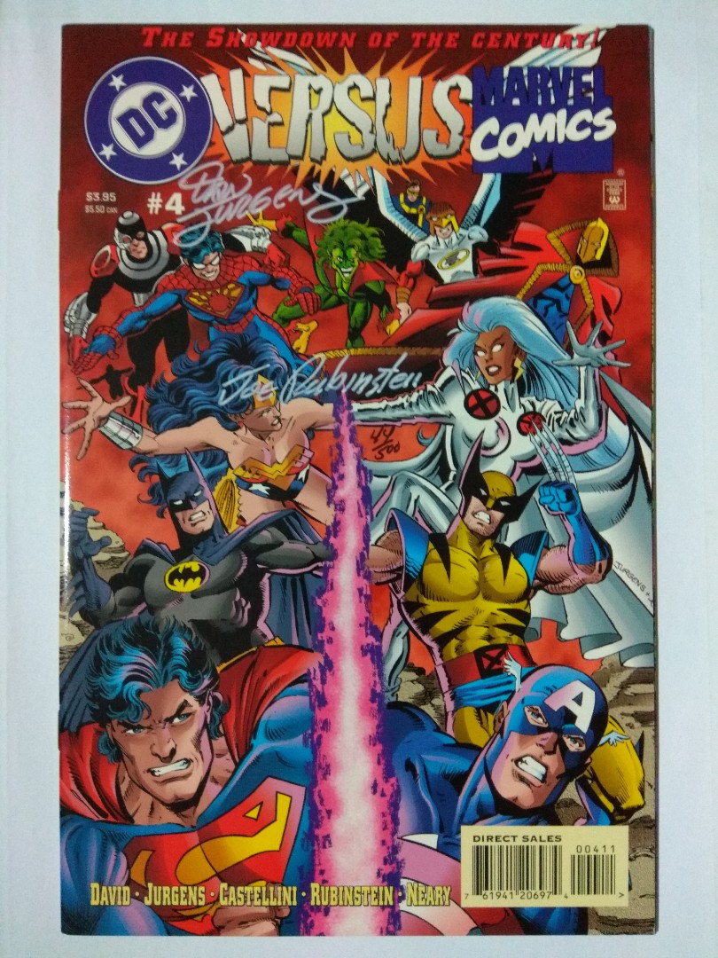 DC Versus Marvel Comics Part 4 Dynamic Forces Signed Issue, Hobbies ...