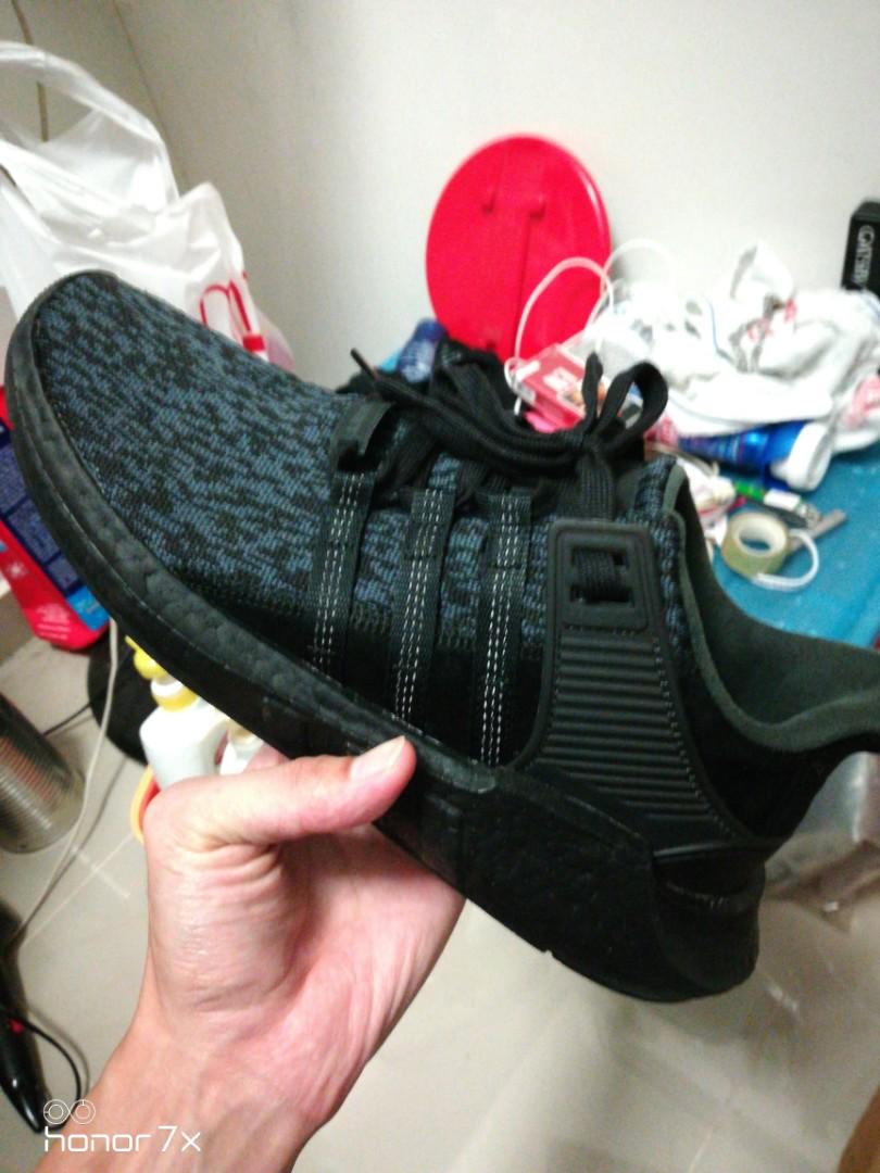 Eqt 93 17 triple black Men s Fashion Footwear Sneakers on Carousell