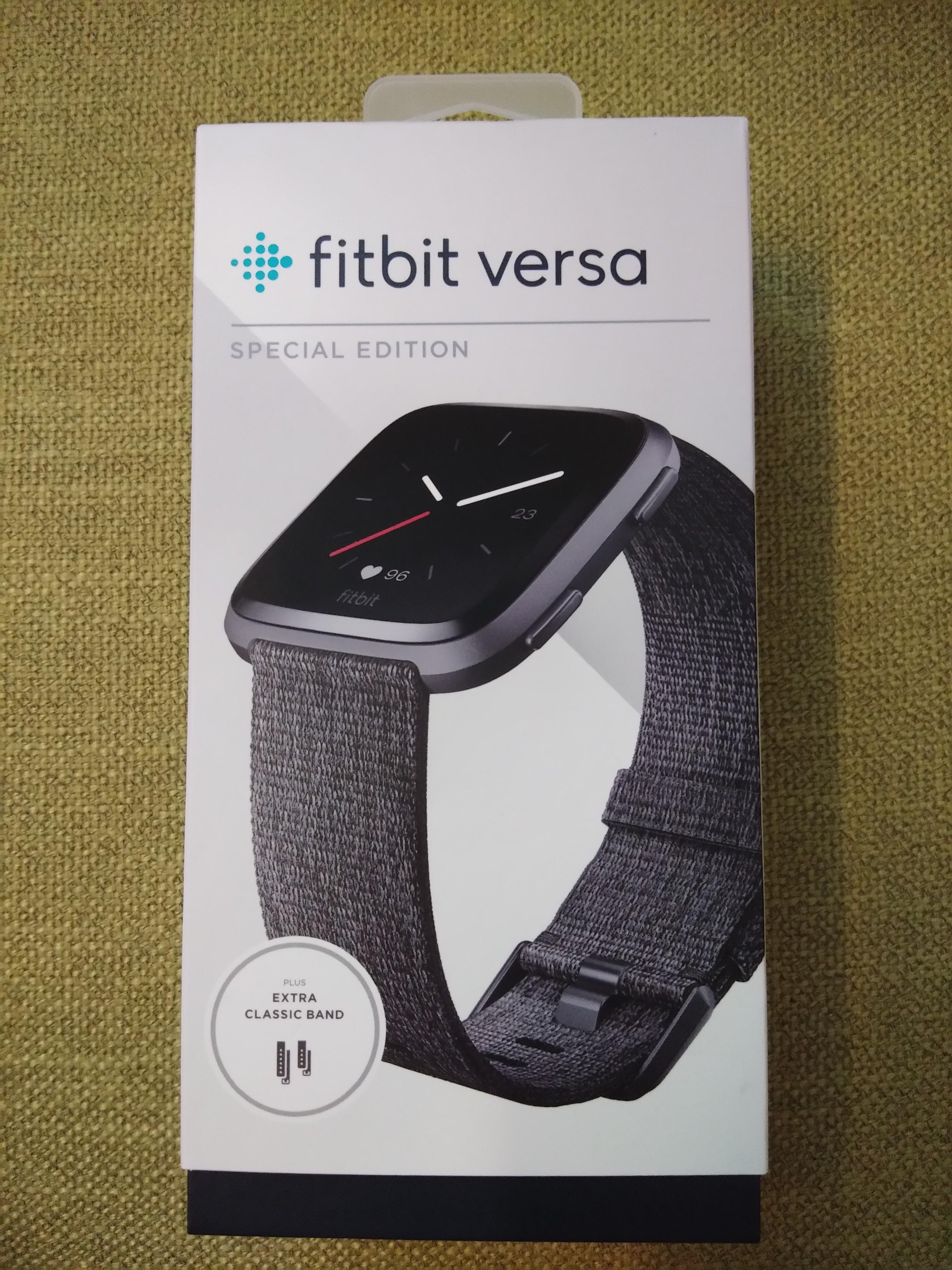 Fitbit versa special edition space grey Mobile Phones Gadgets Wearables Smart Watches on Carousell