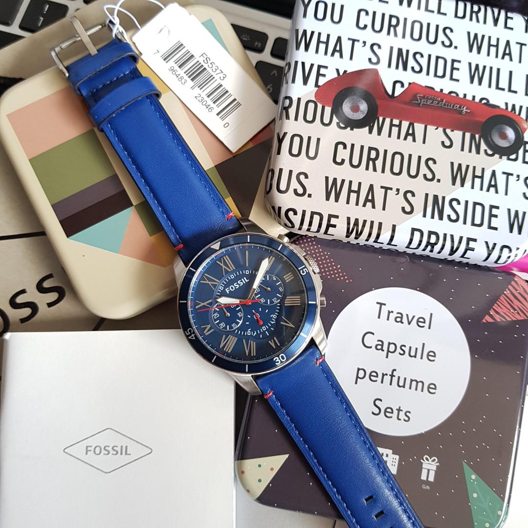Fossil q deals grant blue