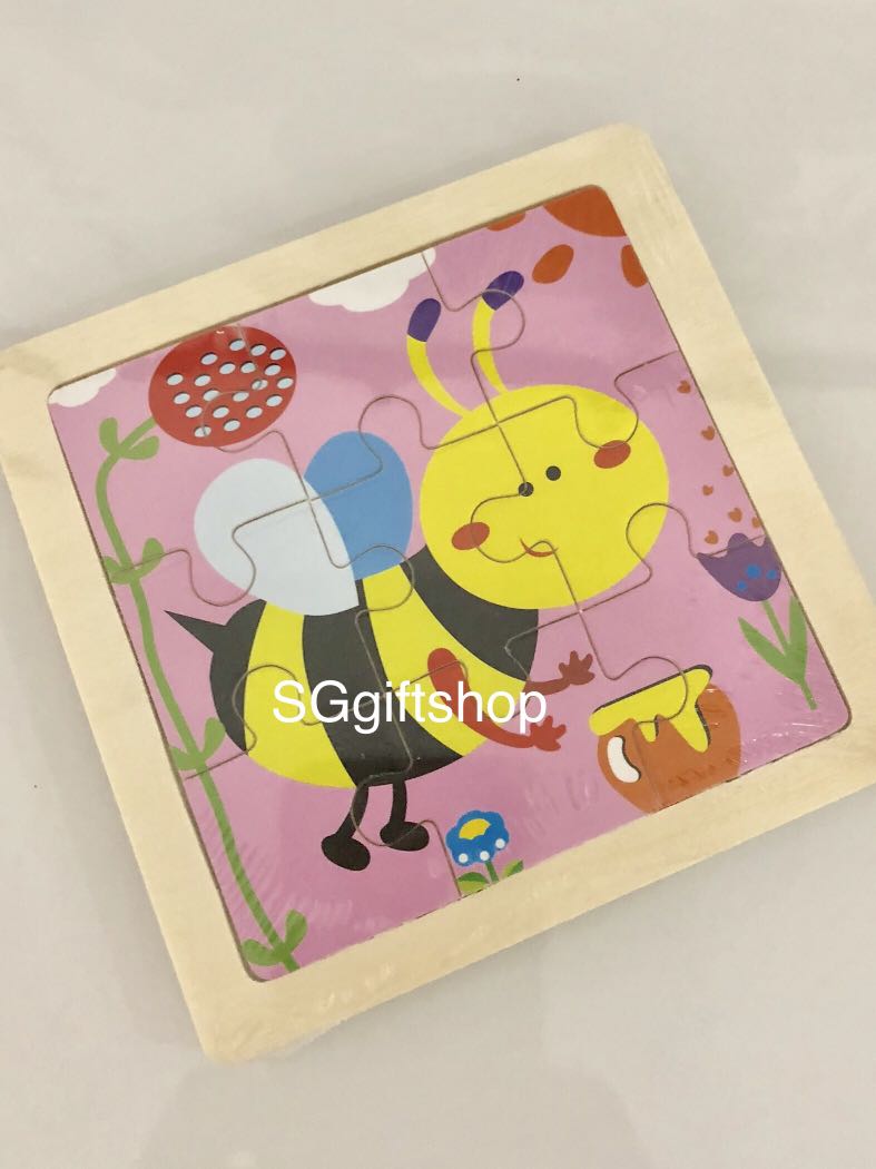 Honey bee wooden puzzle kids party goody bag goodies bag packages