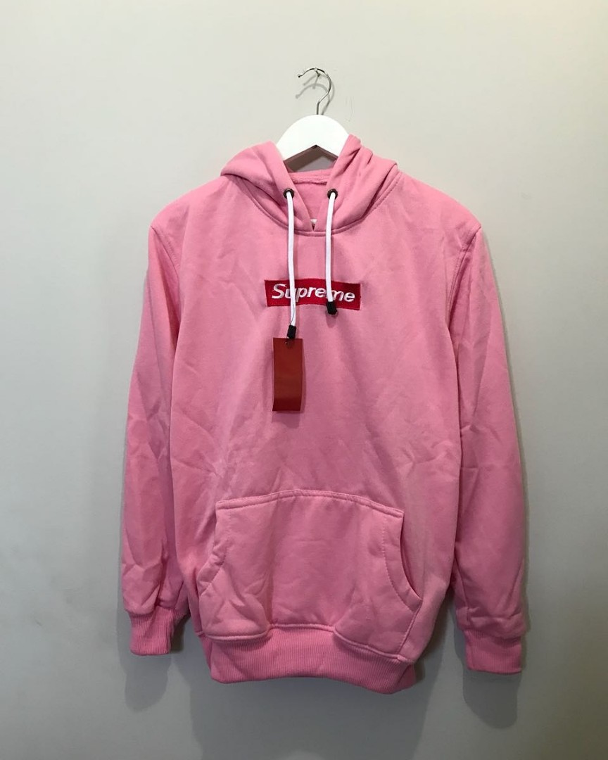 Jaket supreme pink sale
