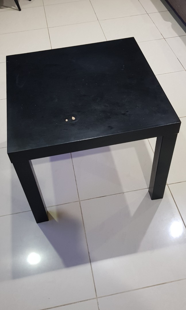 Ikea Lack Side Table (Black), Furniture & Home Living, Furniture, Tables & Sets on Carousell