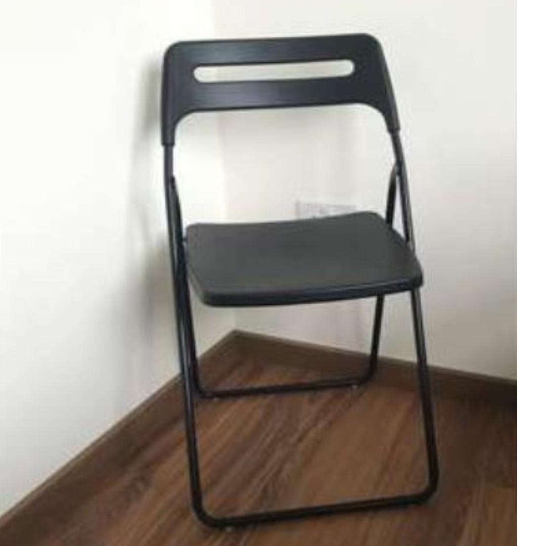 Ikea Portable Chair Black Furniture Tables Chairs On Carousell