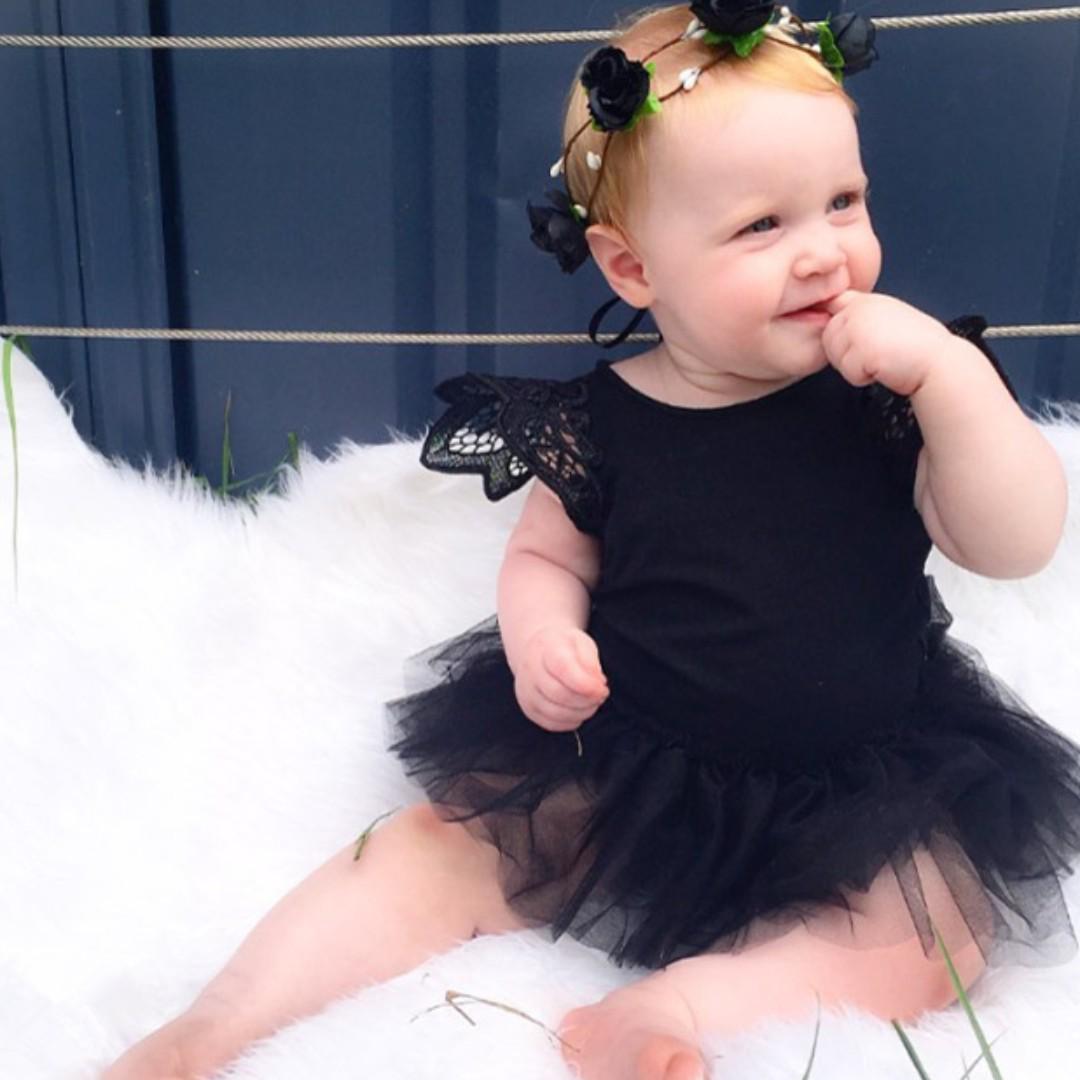 baby frock black colour