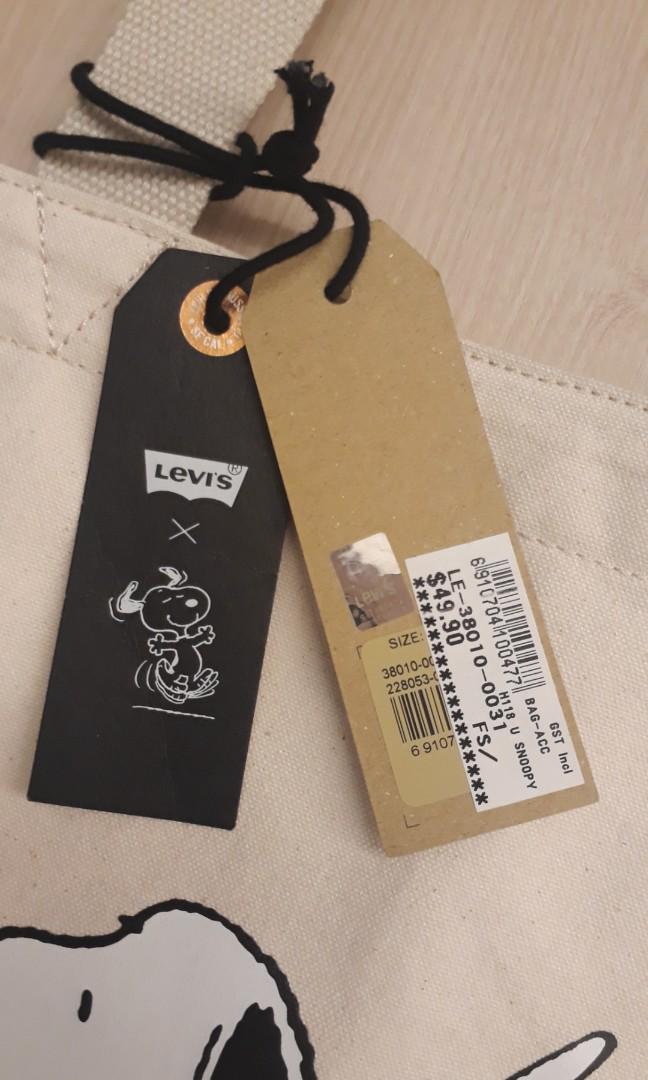 levis snoopy tote