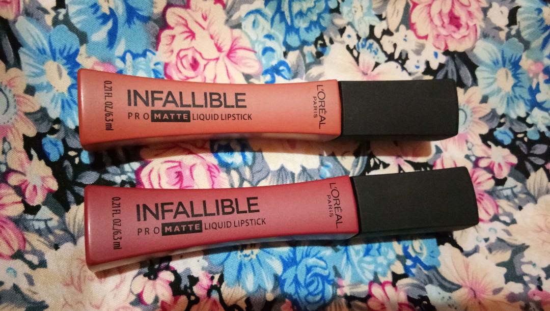 Loreal Infallible Lipstick Maybelline Superstay Matte Ink