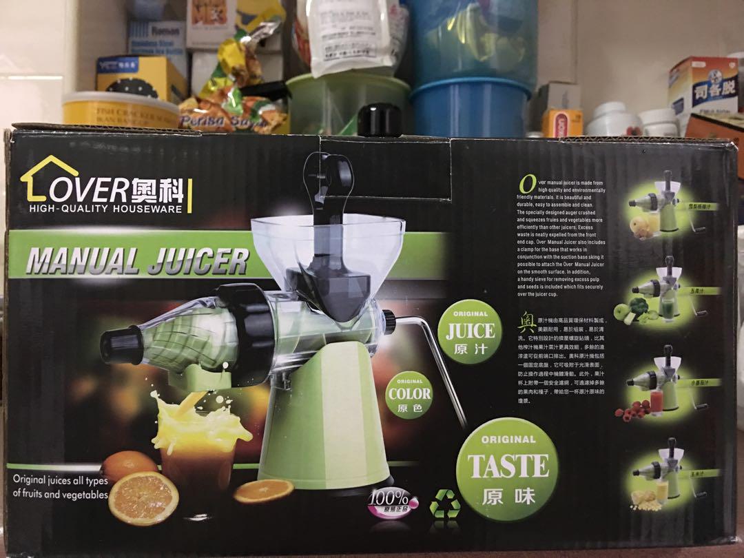 Manual Juicer And Drum Grater set, TV & Home Appliances, Kitchen