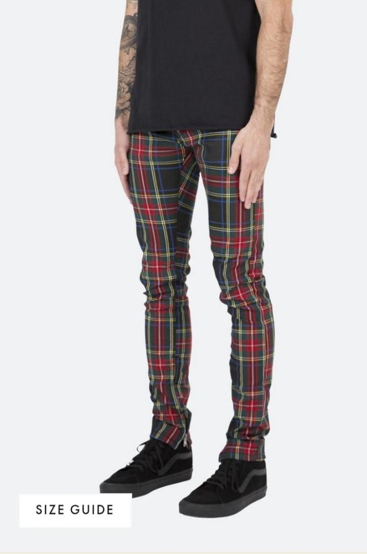 Mnml tartan pants outlet