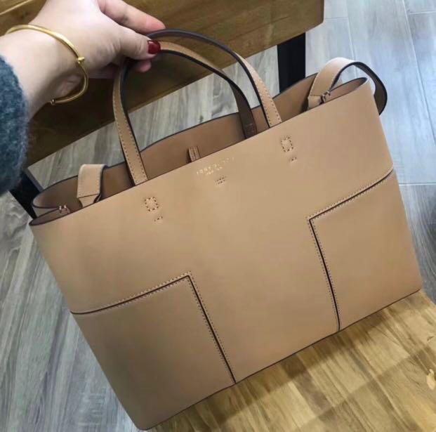 Original Tory Burch block T triple compartment totes