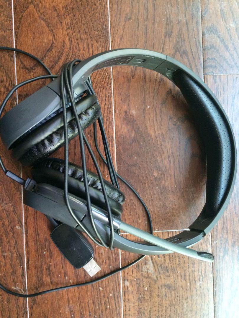 Plantronics Audio 655DSP USB Headset with Stowable Microphone Boom
