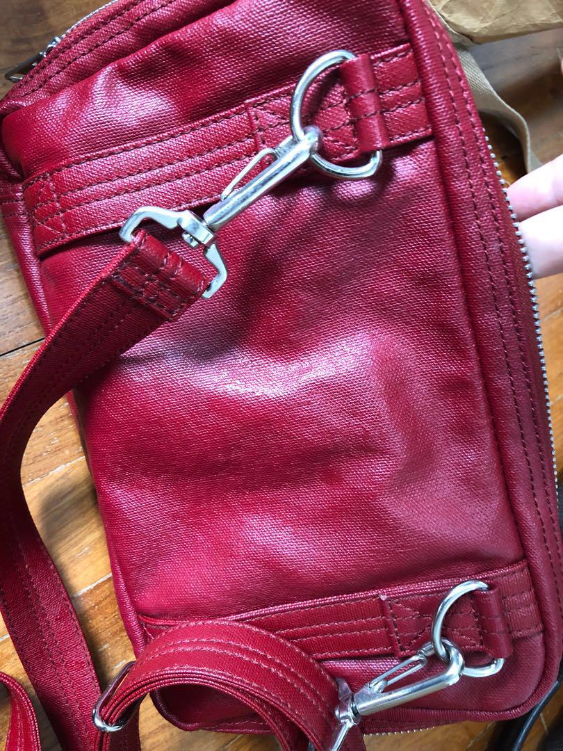 Preloved Porter Milky Plus Shoulder Bag Red