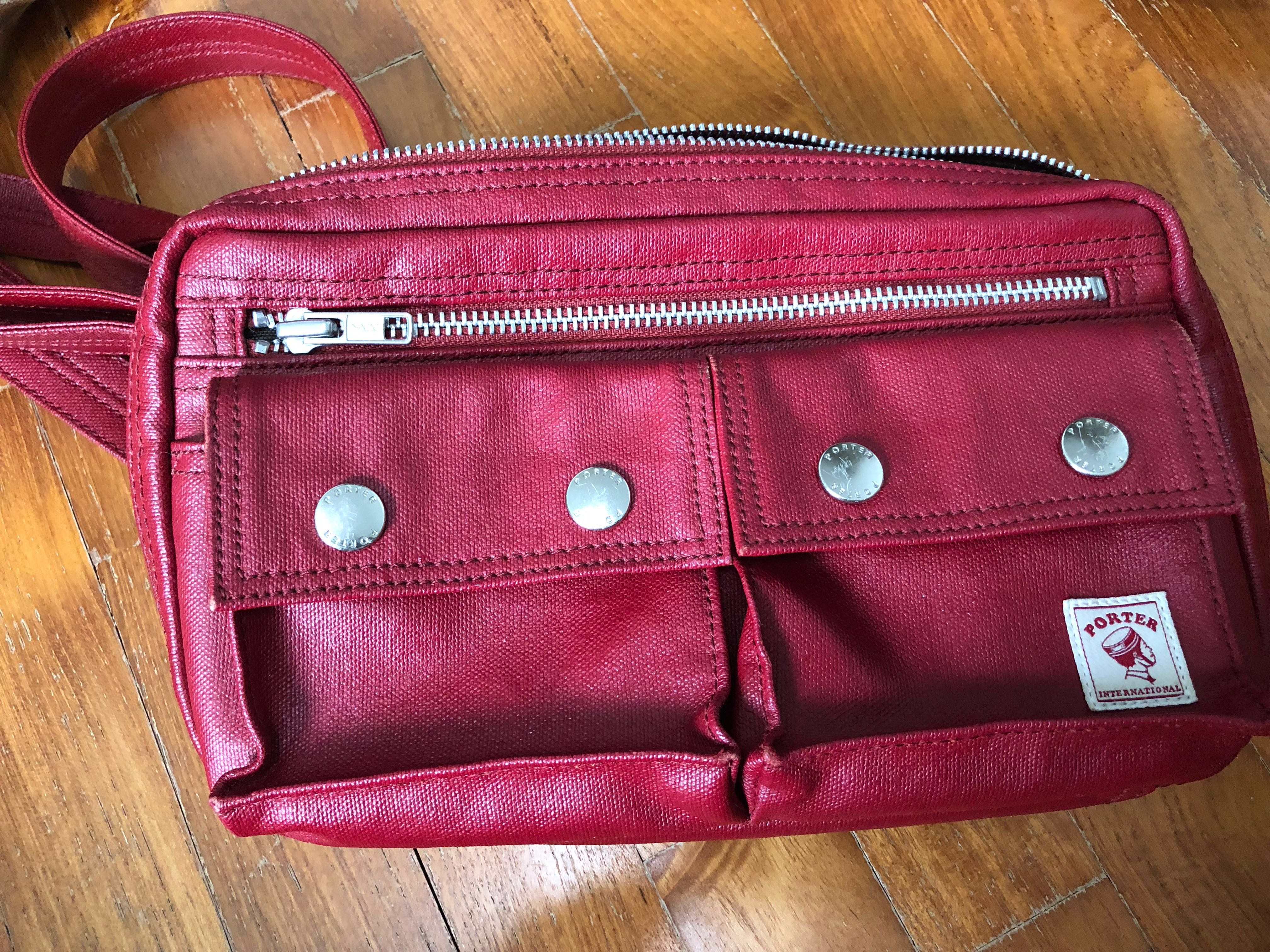 Preloved Porter Milky Plus Shoulder Bag Red