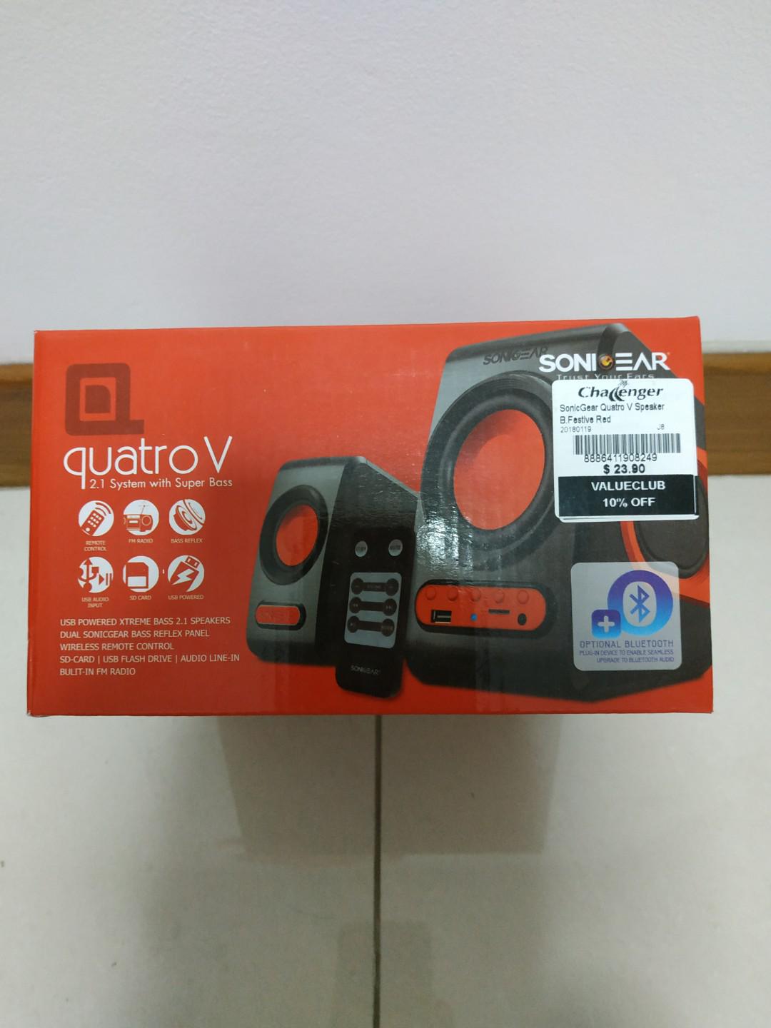 quatro v 2.1 system with super bass