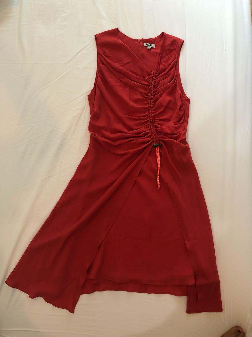 kenzo red dress