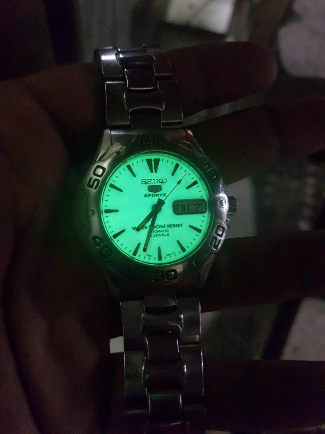 Seiko 5 full Lume, Men's Fashion, Watches \u0026 Accessories, Watches on  Carousell