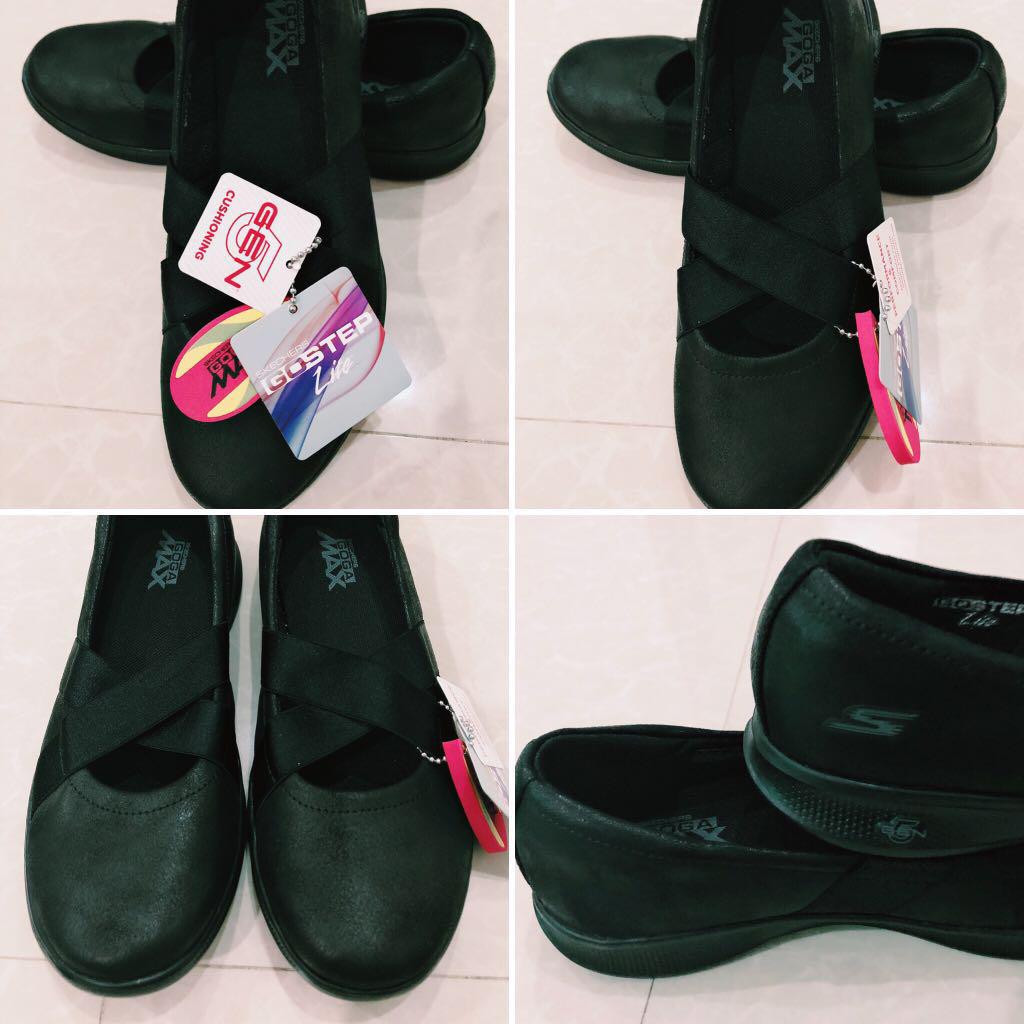 Skechers GoStep Lite Black School Shoes