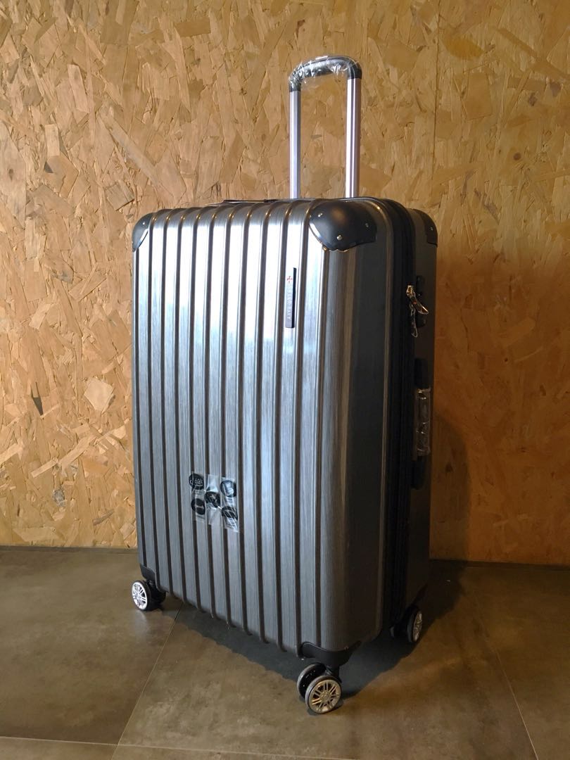 Swish navy luggage hotsell price